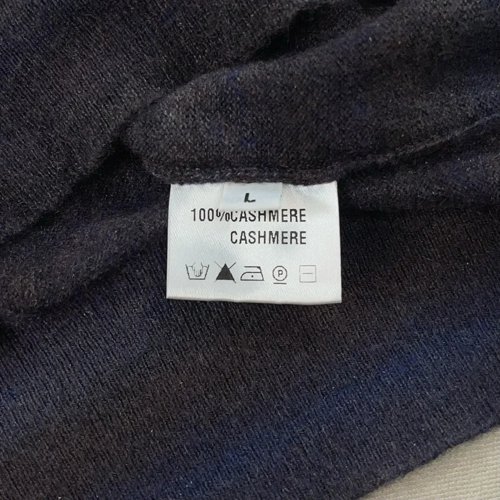 Isaia Cashmere Quarter Zip Sweater Mens Large Striped Long Sleeve Pullover Italy - Picture 6 of 15